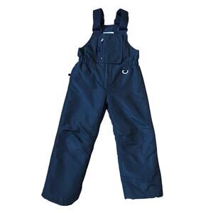 Slalom Snow Bib Overalls Youth Sz M Black Water Resistant Insulated